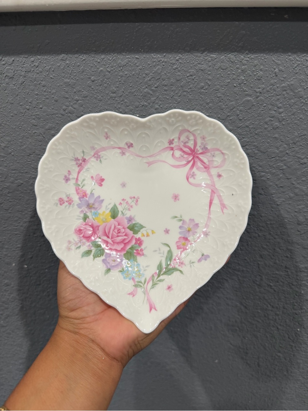 Vintage Mikasa My Love Trinket Dish